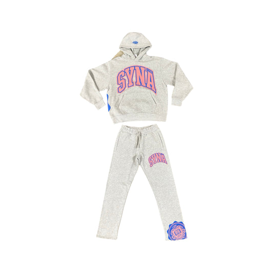 Syna World Tracksuit Pink&Grey