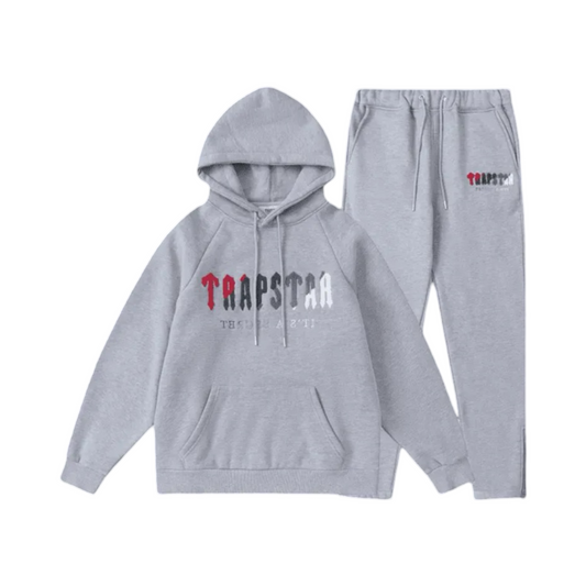 Trapstar Tracksuit Grey&Red