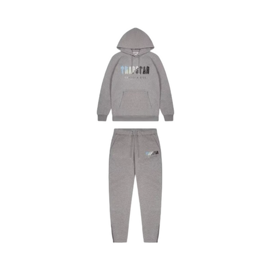 Trapstar Tracksuit Decoded Chenille Hooded Grey/Ice Flavours