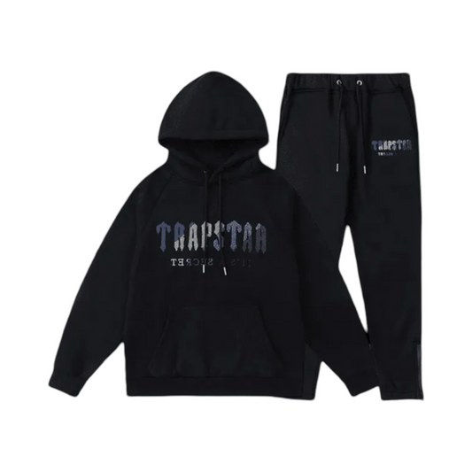 Trapstar Tracksuit Black/Dark Blue