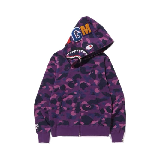 Bape Hoodie Shark Camo Purple